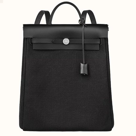 2022 Brand NEW Hermes Herbag A Dos Zip Retourne Backpack <Black> main image 5